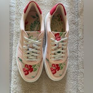 Cole Haan Golf Grand 360 Pink Floral Lace-Up Sneakers